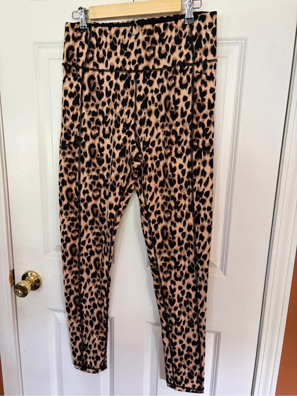 Victoria’s Secret Leopard Leggings with Pockets.